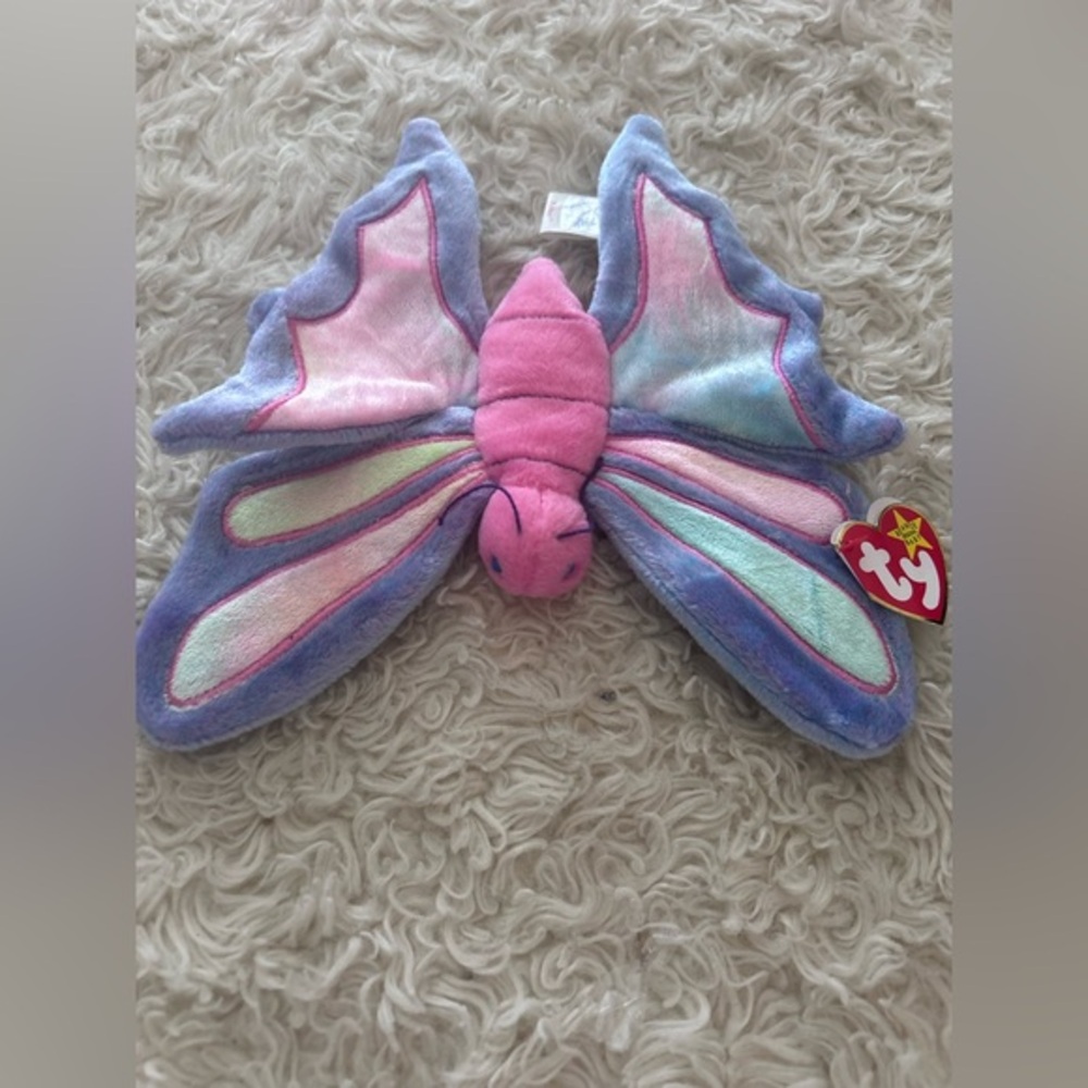 Ty Plush Butterfly - Pink and Purple